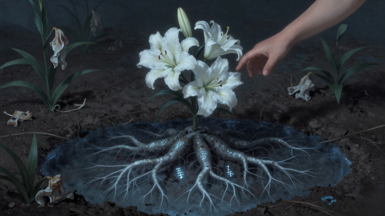 Ландыш с красивыми цветами, но под землёй — ядовитые корневища, угрожающие другим растениям.