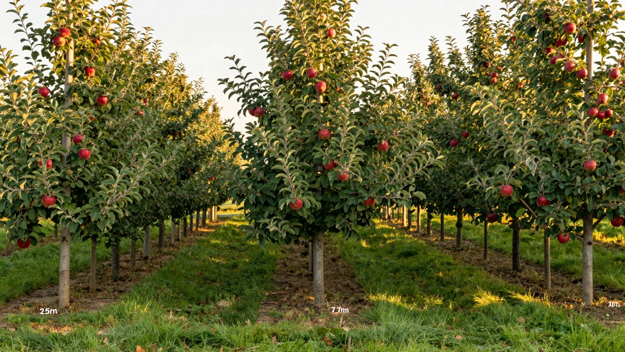 На каком расстоянии друг от друга сажать яблони: правильные нормы для урожая и здоровья деревьев
