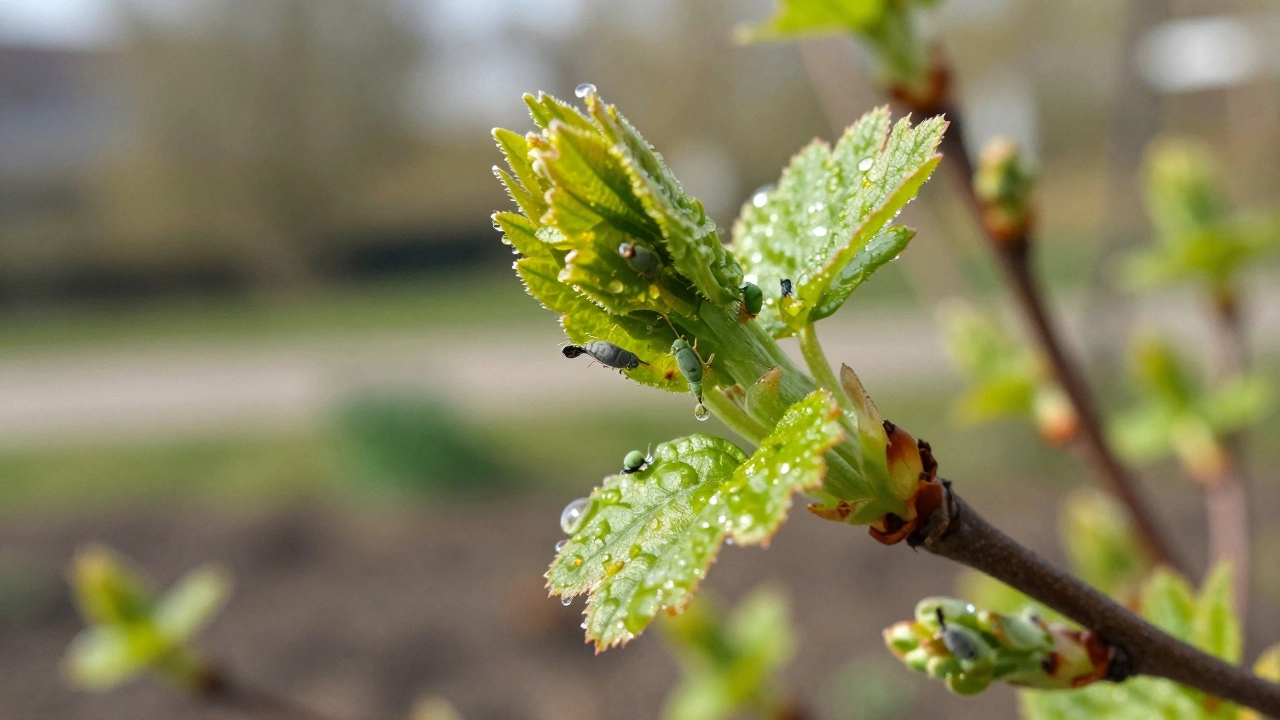 Чем опрыскать смородину весной от тли и клеща: лучшие средства и график